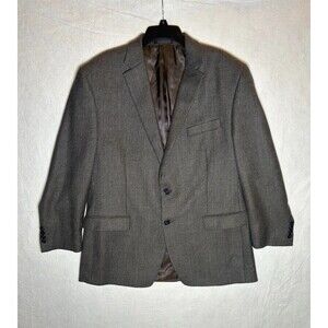 Lauren Ralph Lauren 100% Wool Tweed Gray 2 Button Blazer Men's Regular Fit 44R